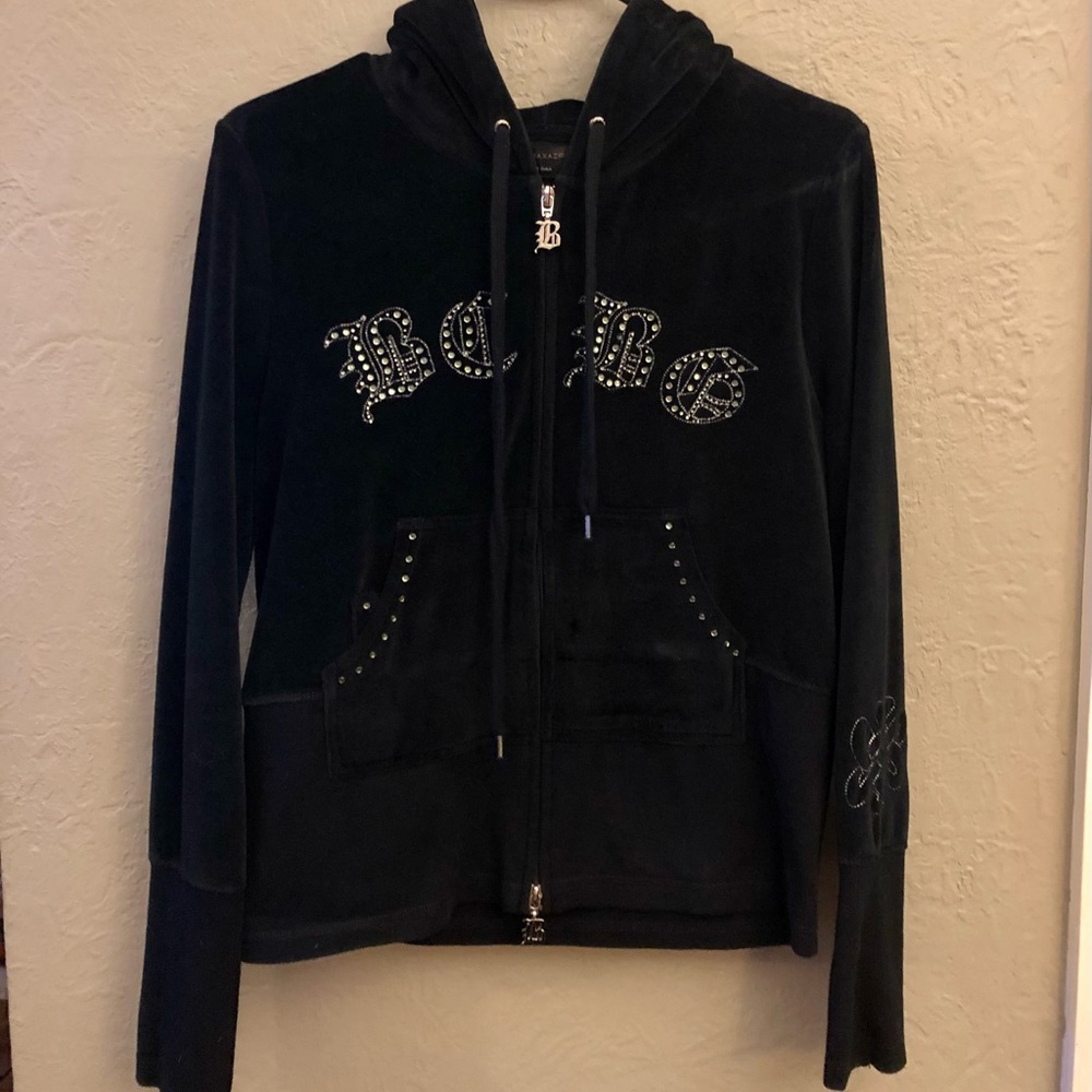 BCBG Velour bedazzled track/leisure suit